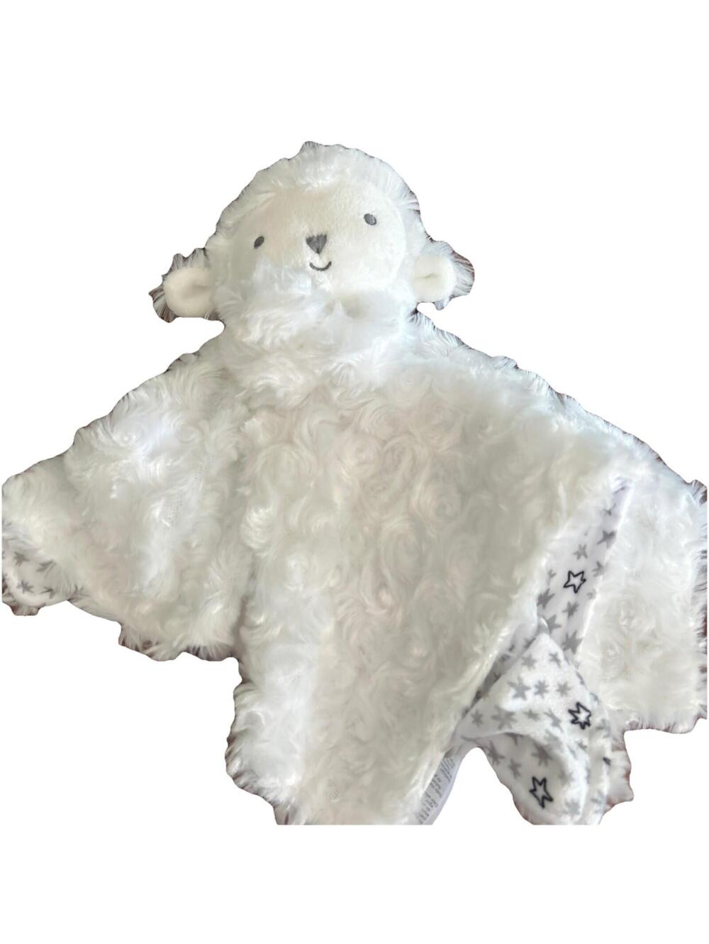 Carters Just One You Lamb Lovey White Sheep Baby Security Blanket Stars